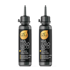 Kit 2 Tônicos Capilares Gota Dourada - Fortalecimento de Cabelos - Hialurônico