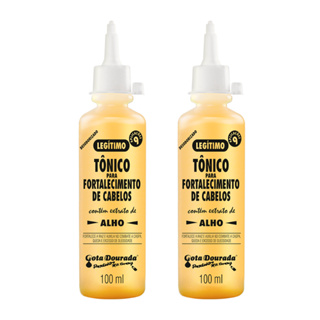 Kit 2 Tônicos Capilares de Alho Gota Dourada -  Fortalecimento de Cabelos com Extrato de Alho em Oferta na Shopee