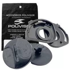 Kit Fixação Polivisor Para Capacete Ebf New 7