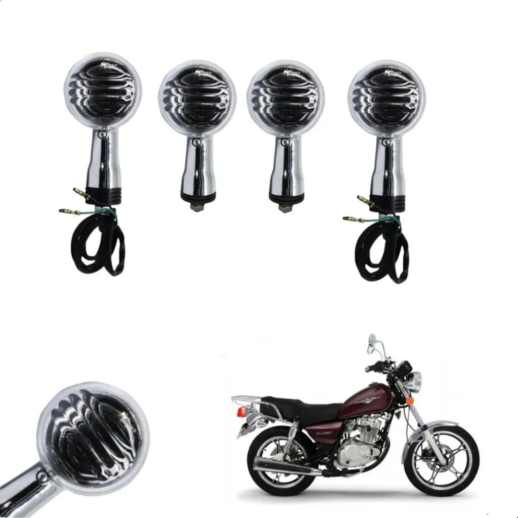 Pisca Seta Gvs Suzuki Intruder Kansas Lente Cristal em Oferta na Shopee