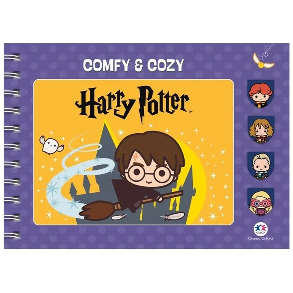 Livro de Colorir - Harry Potter - Comfy and Cozy - Capa Dura em Oferta na Shopee