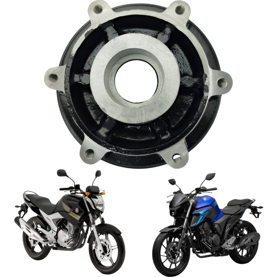 Flange Cubo Coroa Fazer 250 Fz25  Roda Traseira