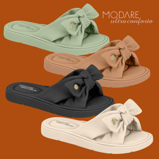 Sandália Chinelo Tamanco Feminino Modare Laço Ortopédica Slide Macia Ultraconforto 7208.10 em Oferta na Shopee