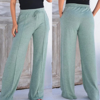 Calça Feminina calça lanzinha feminino pantalona feminino cintura alta