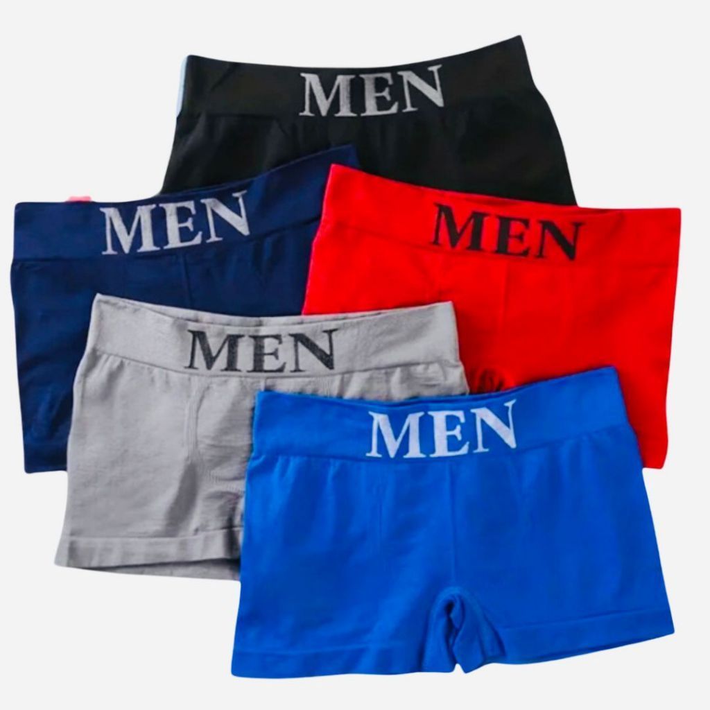 Kit 10 Cuecas Boxers Masculina Cueca Adulto de Microfibra + 1 Meia Brinde ou Kit 4 Cuecas