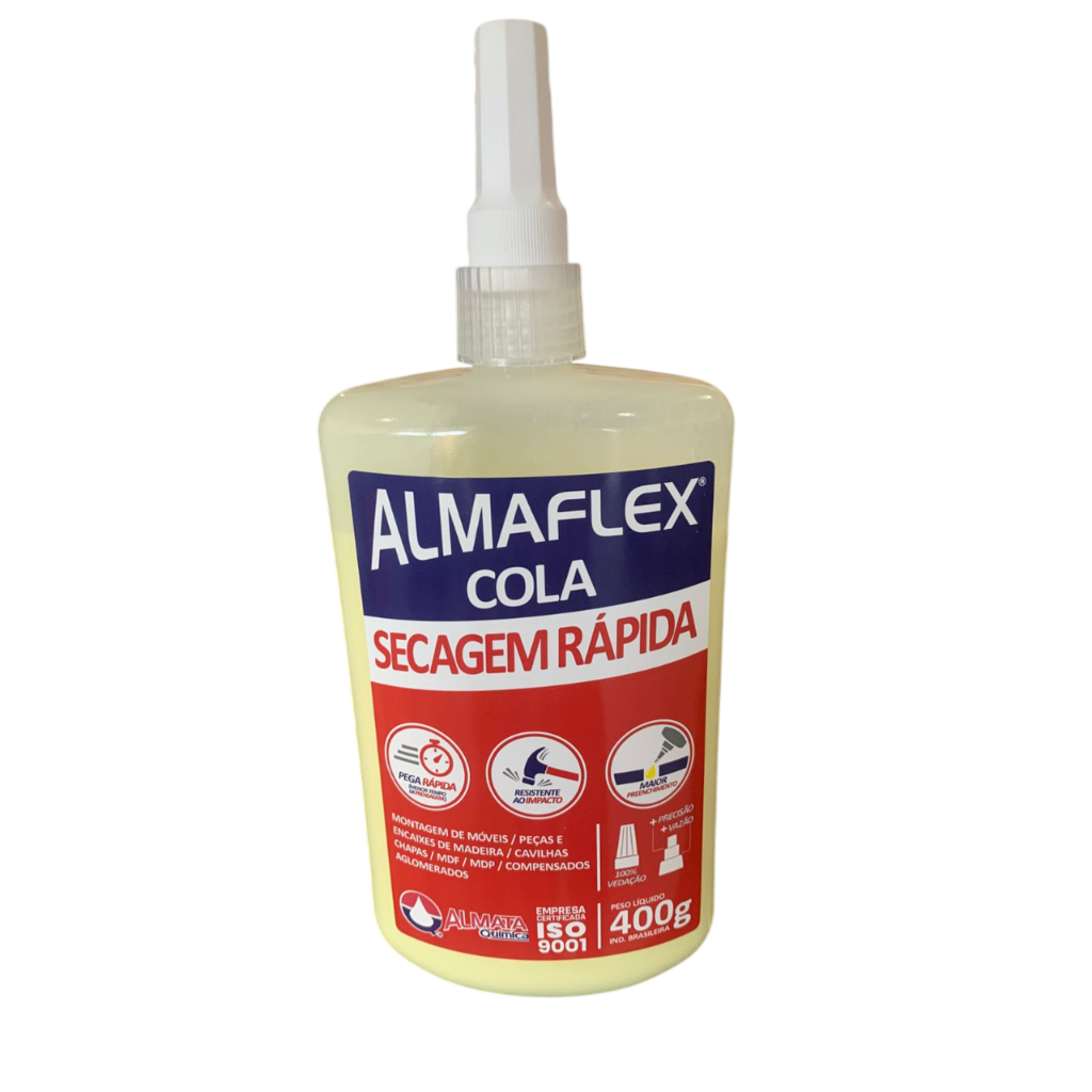 Cola Líquida Almata Almaflex Secagem Rápida 400G em Oferta na Shopee