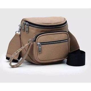 Bolsa Pochete feminina PU Transversal com Alça Larga tecido Moderna Blogueira Bag#351