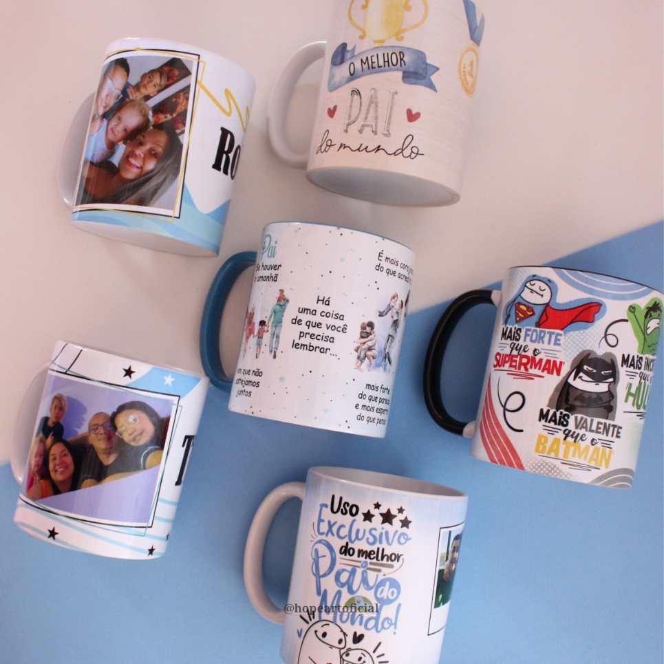 Caneca com foto personalizada para o Dia dos Pais - Presente dia dos pais