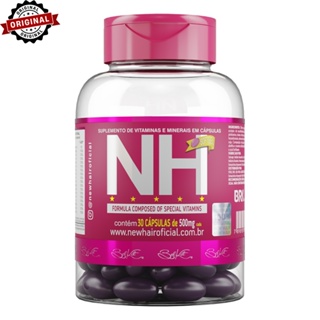 New Hair NH Belkit 30 cápsulas | Crescimento capilar e redução da queda em Oferta na Shopee