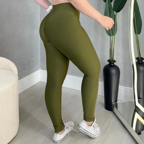 CALÇA legging feminina Cós alto básico fitness para academia e treino crossfit musculação de qualidade — imagem 1