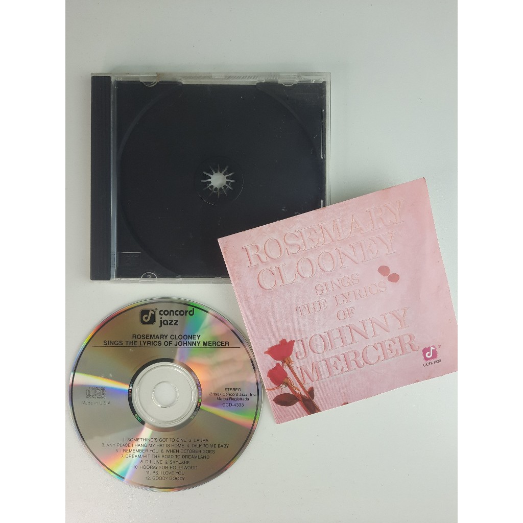 CD Rosemary Clooney Sings The Lyrics Of Johnny Mercer 1987 Raro