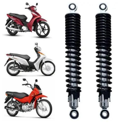 PAR DE AMORTECEDOR MOD. ORIGINAL HONDA BIZ 100/110/125 - POP 100/110 1994 A 2022 em Oferta na Shopee