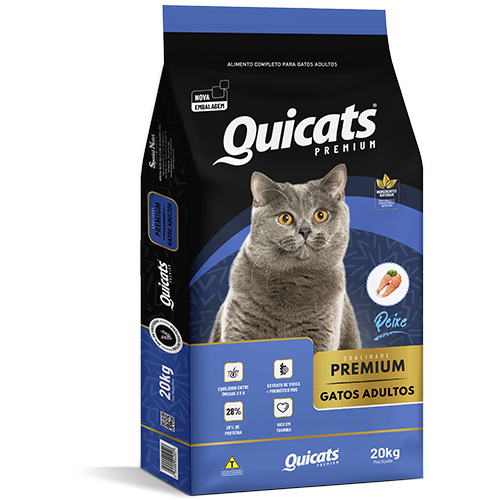 Ração Gatos Adultos Quicats 1kg Premium Sabor Peixe Special Nutri