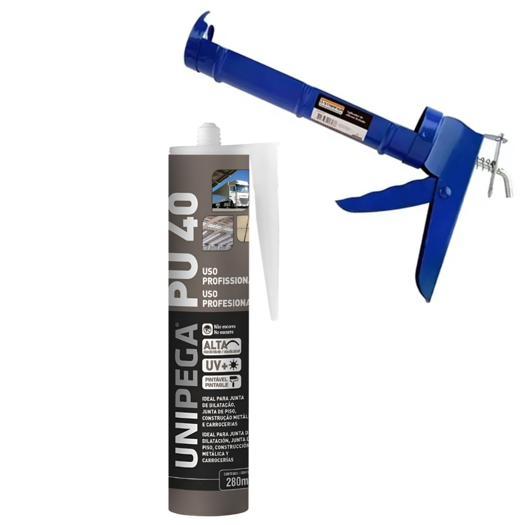 Silicone Pu 40 Construção Poliuretano 400g + Aplicador