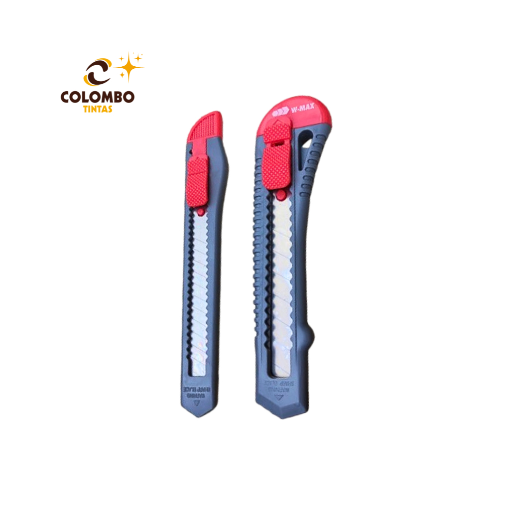 Estilete 9mm / 18mm com Caixa de Lâminas – Corte Afiado com Qualidade Profissional Wurth