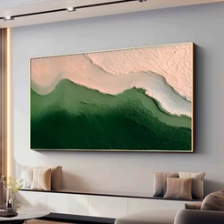 Quadro Decorativo Grande 80x120 cm Com Moldura Para Quarto Sala Escritório