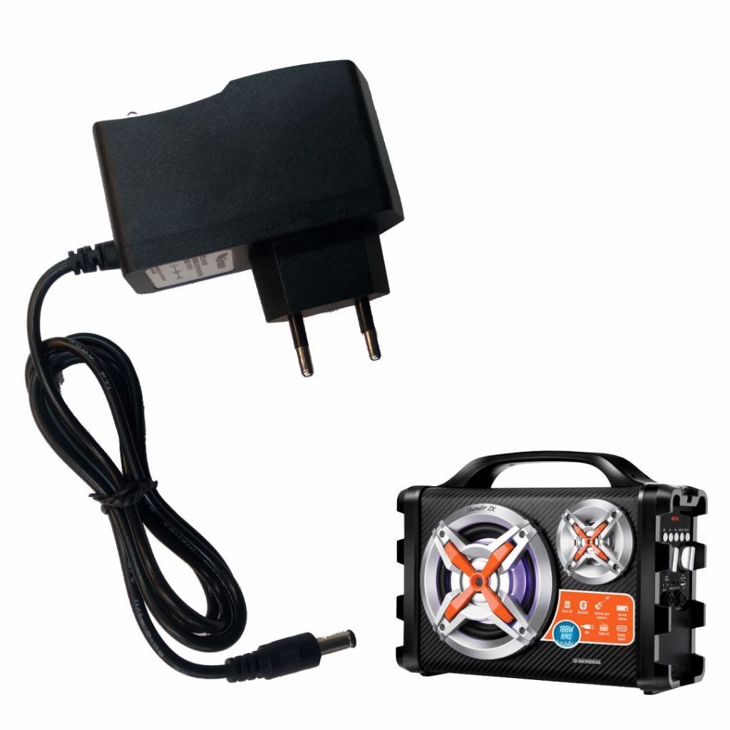 Carregador Para Caixa Mondial MCO-09 Thunder IX - Bivolt ( Fonte / Cabo de Força / Cabo de Energia ) - R2530 em Oferta na Shopee