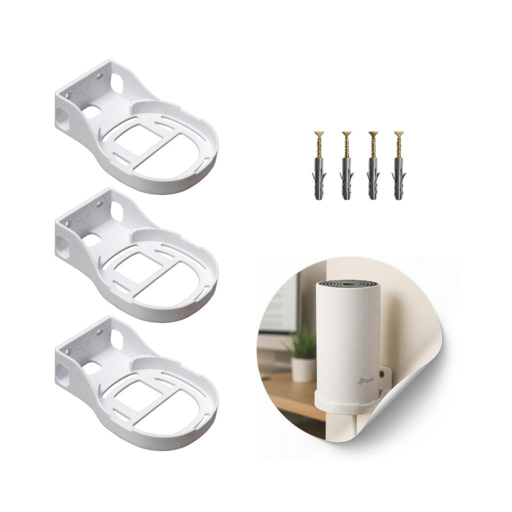3 Suportes De Parede Roteador Mesh Tp Link Ac Deco M4 - Deco E4 - Deco S7