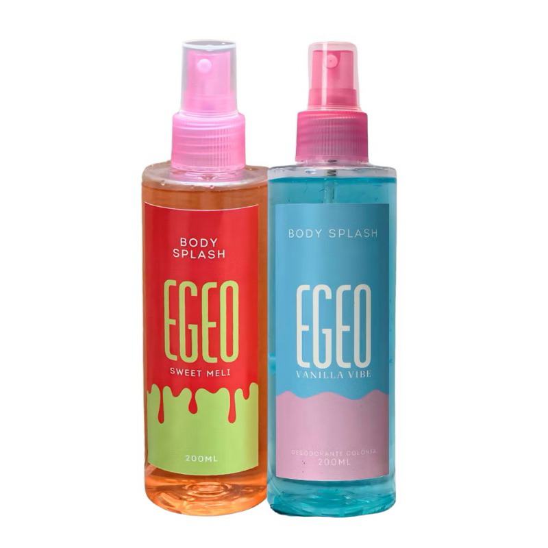 Dupla Body Splash Melancia vanilla - Perfume Feminino colônia corporal