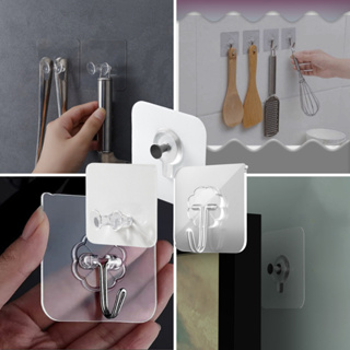 Kit 10-30 Ganchos Transparentes com Base Plana Oranização Casa Decoração Xtronic em Oferta na Shopee