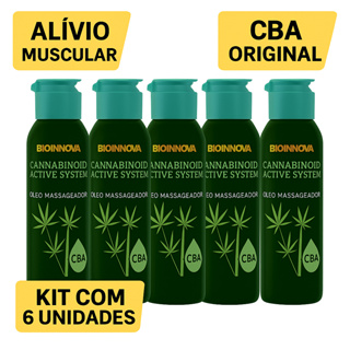 Kit com 6 und Óleo Massageador CBA Active System Bioinnova | Relaxamento e Alívio Muscular | em Oferta na Shopee