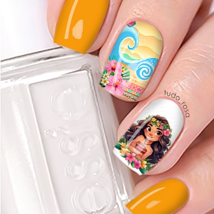 12 peliculas de unha MOANA 2025 02 em Oferta na Shopee