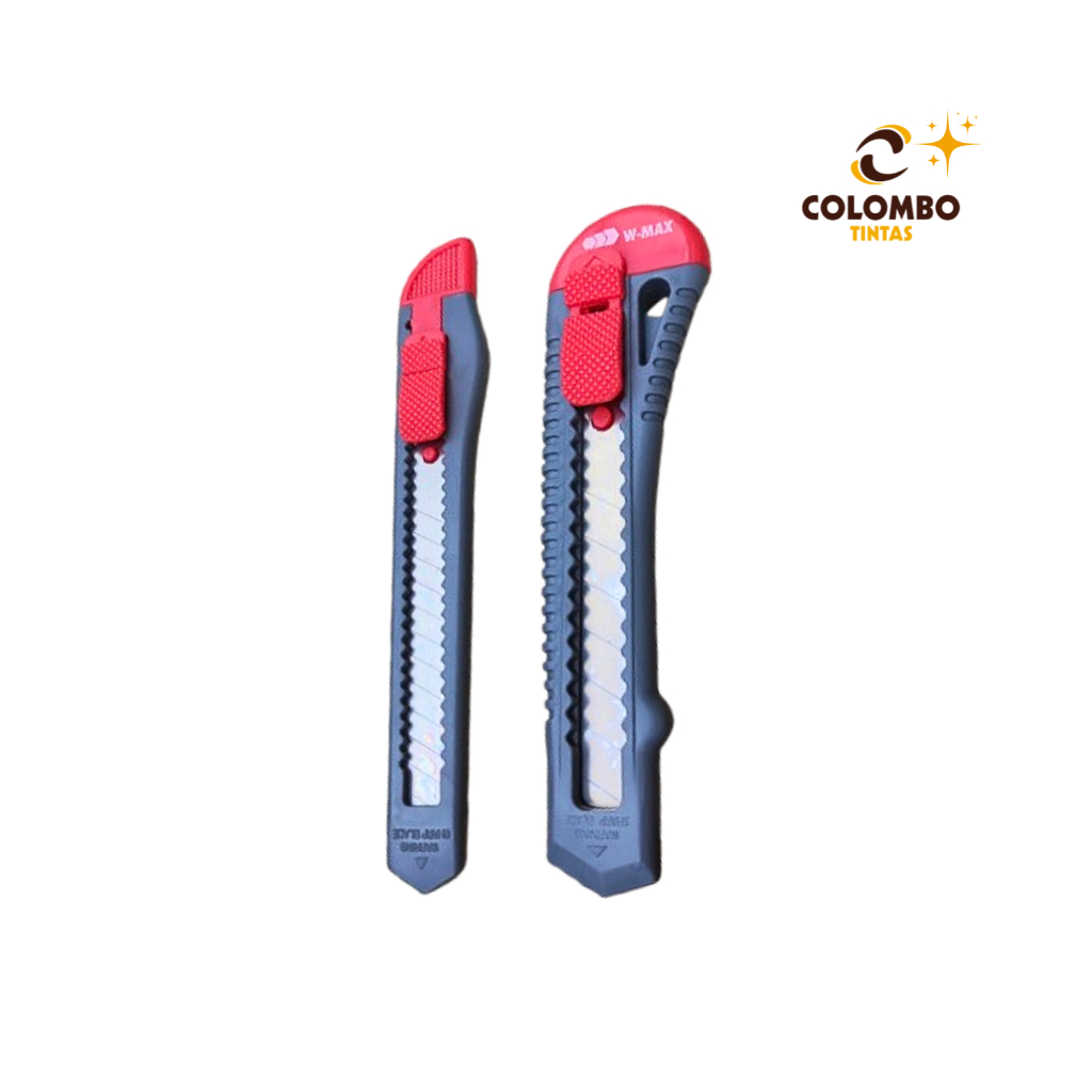 Estilete W-MAX Wurth + Caixa com 10 Lâminas – Variação 9mm ou 18mm Disponível