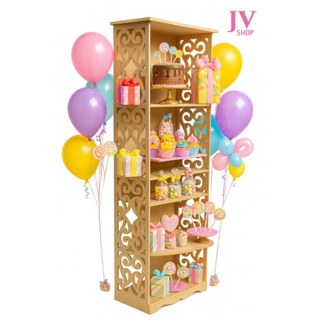 PRATELEIRA ARABESCO PARA DECORAÇÃO DE  FESTA EM MDF em Oferta na Shopee