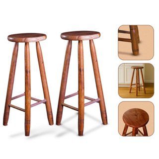 KIT 2 BANCO ALTO ENVERNIZADO 70CM ALTURA BANCO ALTO DE MADEIRA BANQUETA BANCO RUSTICO BANCO PARA BAR em Oferta na Shopee