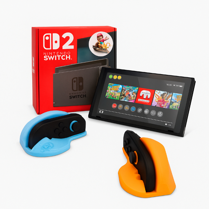Adaptador Ergonômico para Joy-Con | Seu Switch 2 em um Mouse