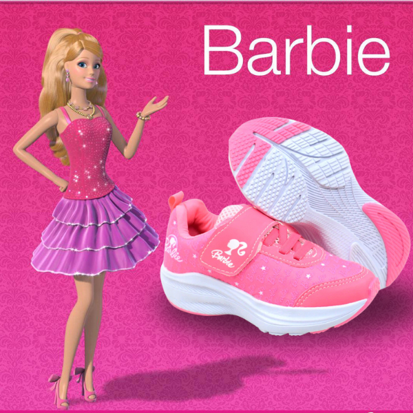 A diversão começa com o Tênis Infantil Barbie Velcro Confortável! moda 2025 modelo 2025 em Oferta na Shopee
