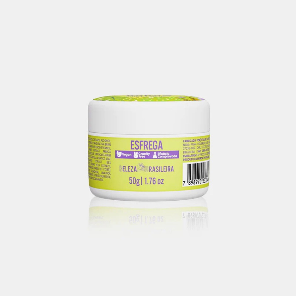 Mini Esfrega Esfoliante Corporal Travel Size 50g Indicado para Estrias, Celulite e Pelo Encravado BB