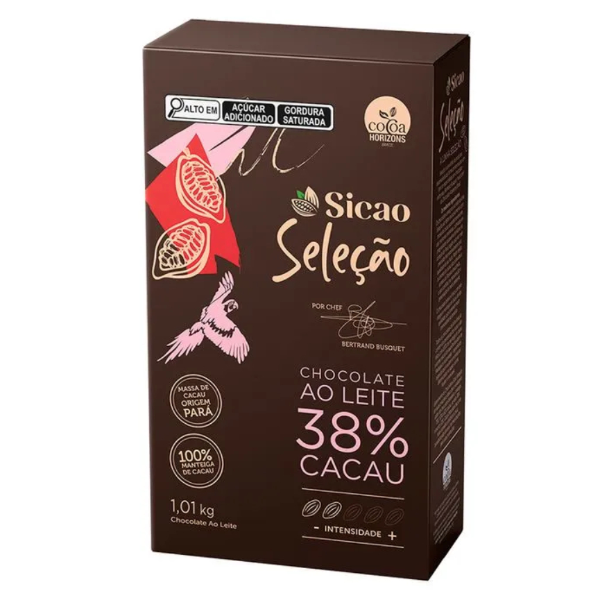 Chocolate Ao Leite Seleção Gotas 38% 1,01kg - Sicao em Oferta na Shopee