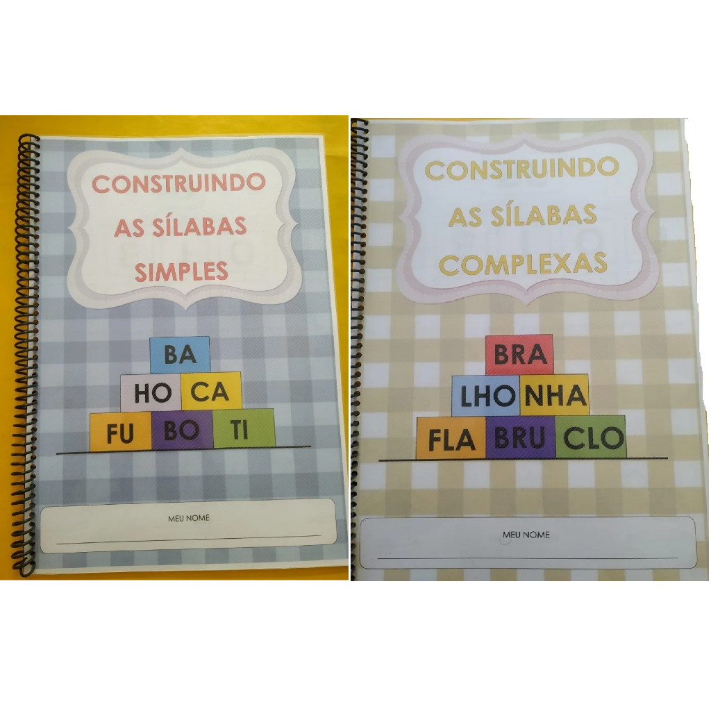 KIT SÍLABAS - Caderno de Sílabas Simples e Complexa em Oferta na Shopee