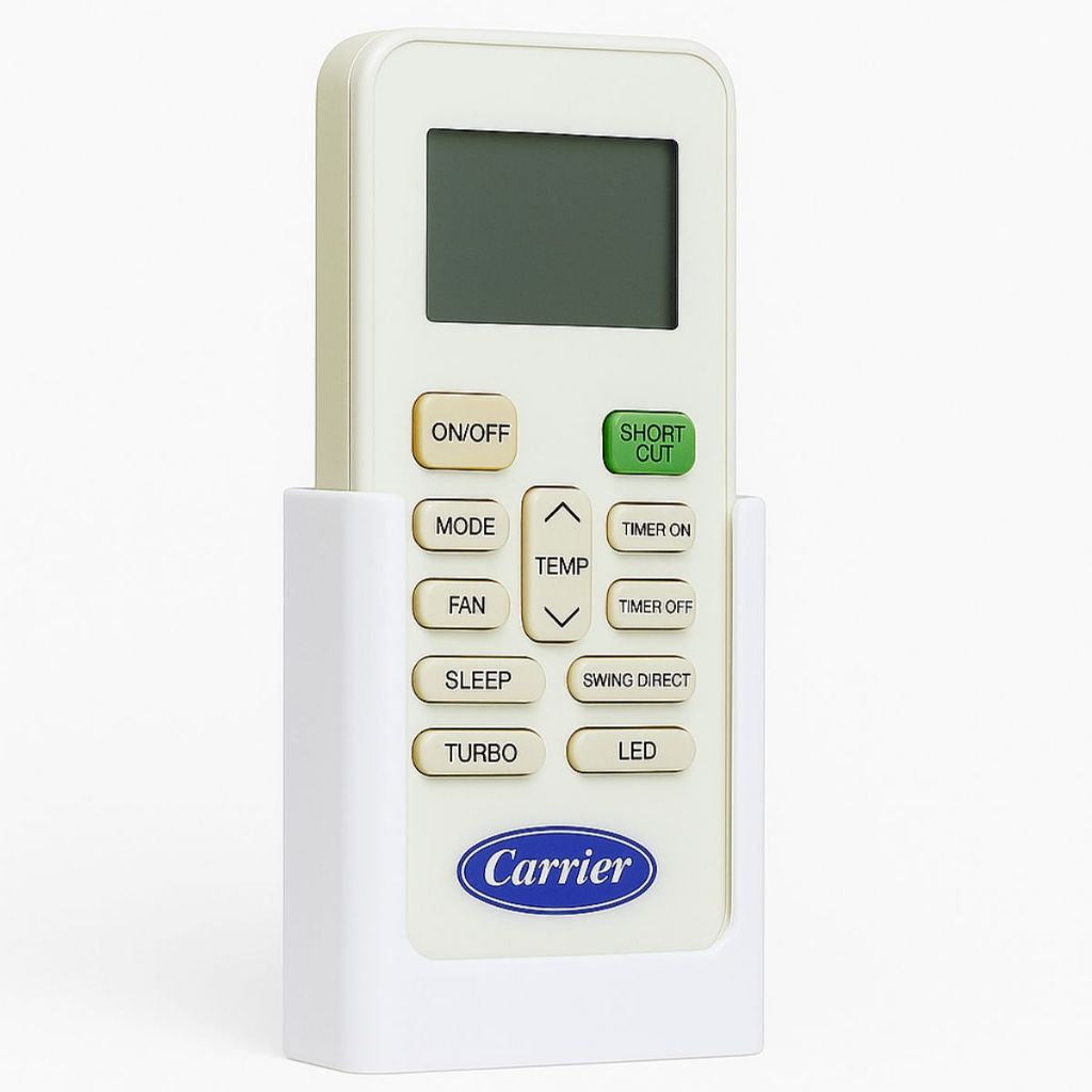 Suporte Parede Porta Controle Springer Carrier Branco Base  Fixação Porta Controle  Sala Fita Adesiva
