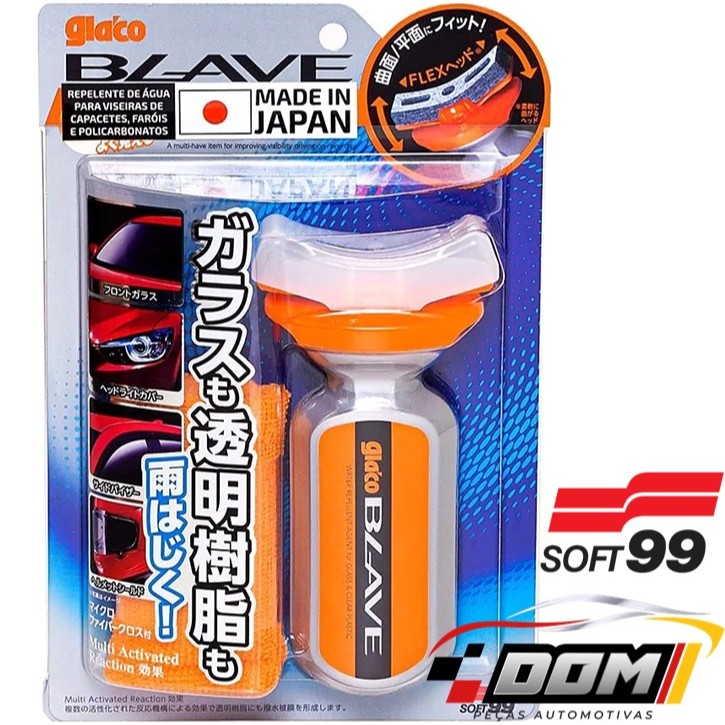 Repelente Chuva Capacete Viseira Farol Glaco Blave Soft99 — imagem 2 de 2