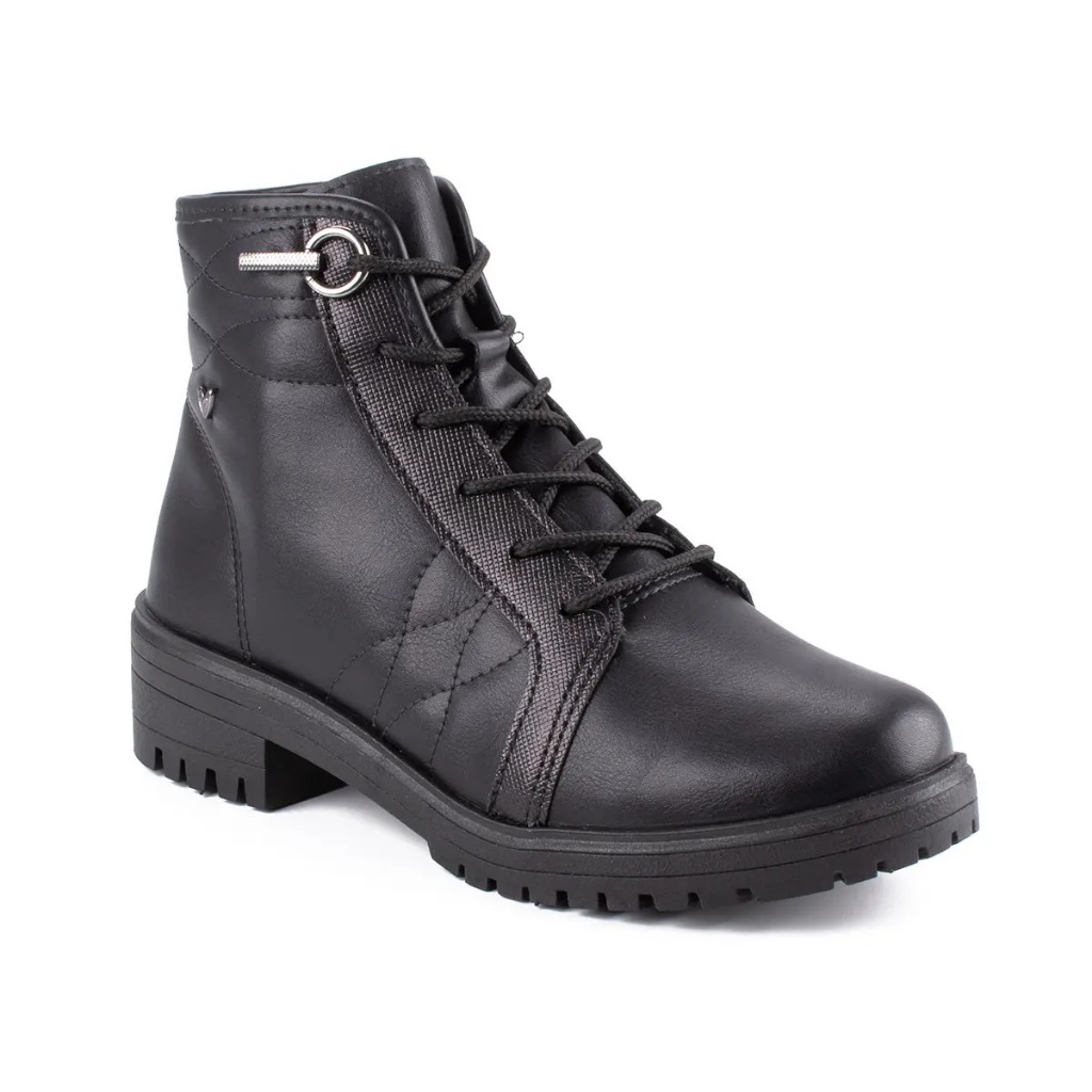 Bota Mississipi Original com NF Salto Baixo Preto MC811 Feminina Coturno Confortável Promo...
