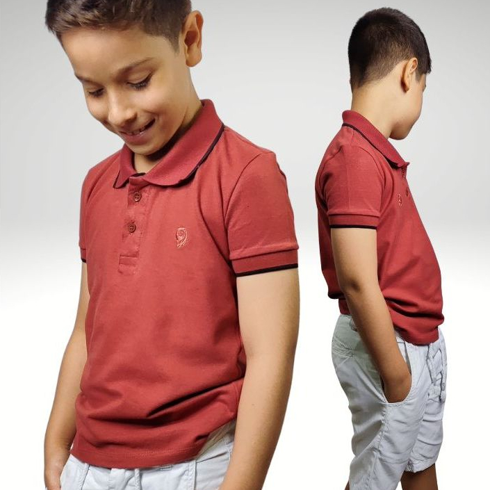 Camiseta gola pólo infatil menino premium roupa infanto juvenil 1 a 14 anos em Oferta na Shopee