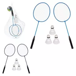 Kit Badminton 2 Raquetes + 3 Petecas Completo Original Cor Sortida - Zein
