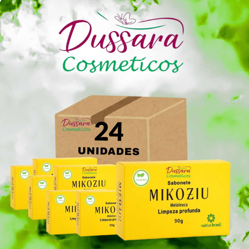 Kit 24 Sabonete Barra Mikoziu 90g Clareador de Manchas em Geral em Oferta na Shopee