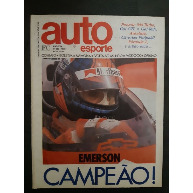 Revista Auto Esporte SETEMBRO de 1989 Edição n° 293 – Gol GTI x Gol Rali
