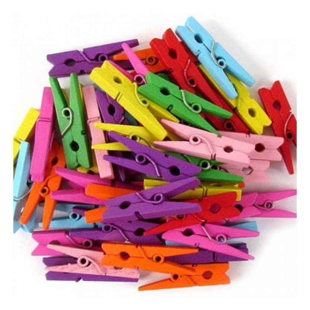 Mini Prendedor Colorido Pregador De Madeira 1000 Unid 2,5cm Varal De Fotos Organizador Decorativo em Oferta na Shopee