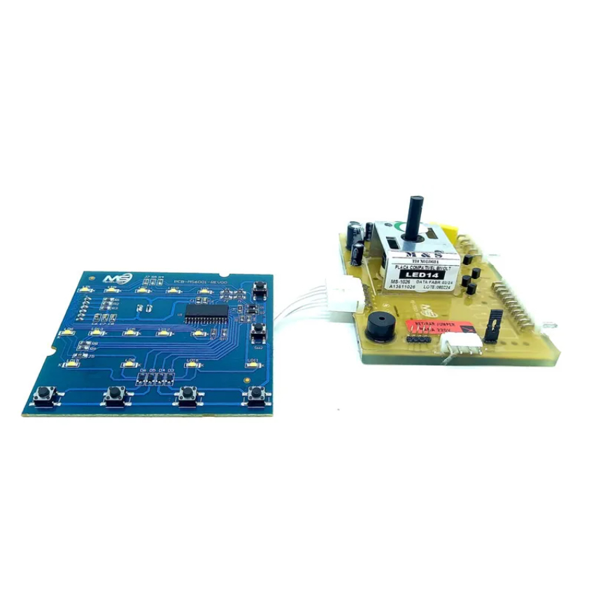 Conjunto Placa Interface e Potência Compatível Lavadora Electrolux LED14 A13611026 Bivolt