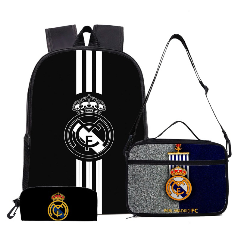kit mochila real Madri +lancheira térmica e estojo em Oferta na Shopee