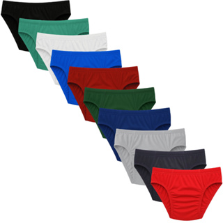 12 Cuecas Kit Adulto PLUS SIZE P ao G2 Masculino Slip Tradicional Microfibra em Oferta na Shopee