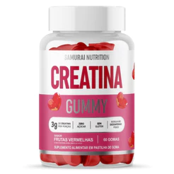 Creatina Gummy 60 Gomas Frutas Vermelhas - Samurai Nutrition