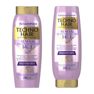 Shampoo Techno Hair Desamarelador + Condicionador 250 ml Gota Dourada em Oferta na Shopee
