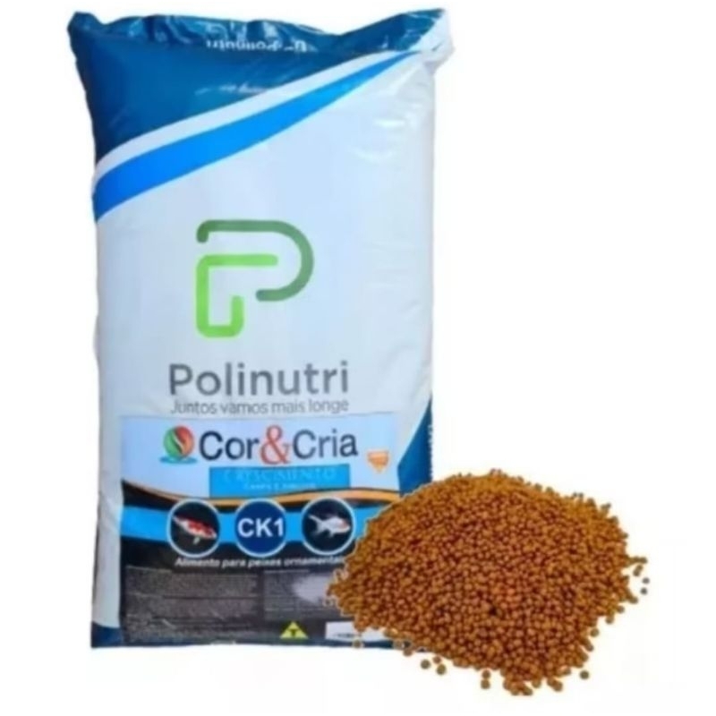 Ração Carpas e Kinguios CK1 Peixes Ornamentais 1kg Granel