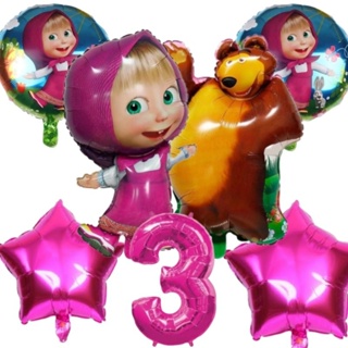 Kit balões Masha e o Urso em Oferta na Shopee