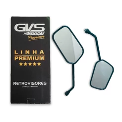 Retrovisor Gvs Titan 150 Haste Fixa Honda Lente Convexa